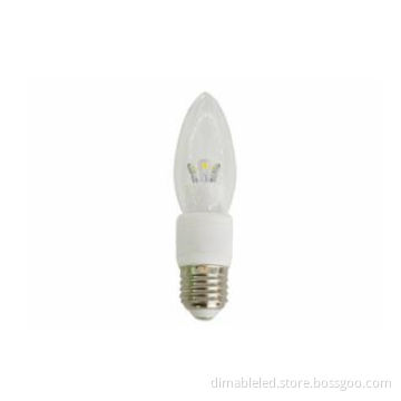 B15 B22 80 CRI 3W Dimmable LED Candle Bulbs / 240V SMD LED Candle Bulb 450Lm For Crystal Light